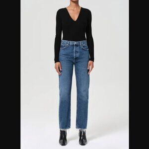 NWOT Agolde 90's Pinch Waist High Rise Straight Jean in Range - Size 26